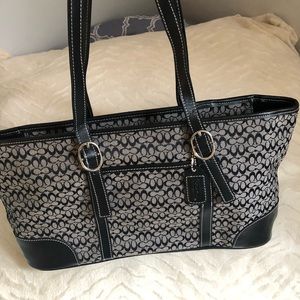 Coach Signature Mini Cs Shoulder Bag Black